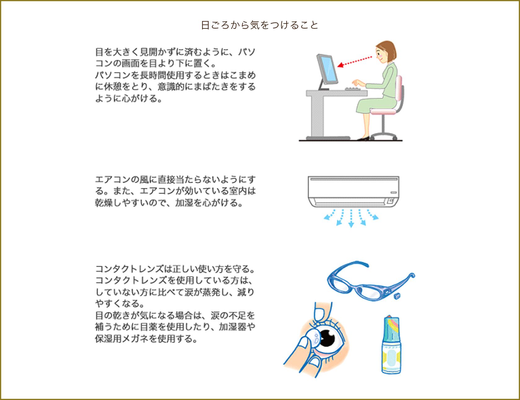 日ごろから気をつけること